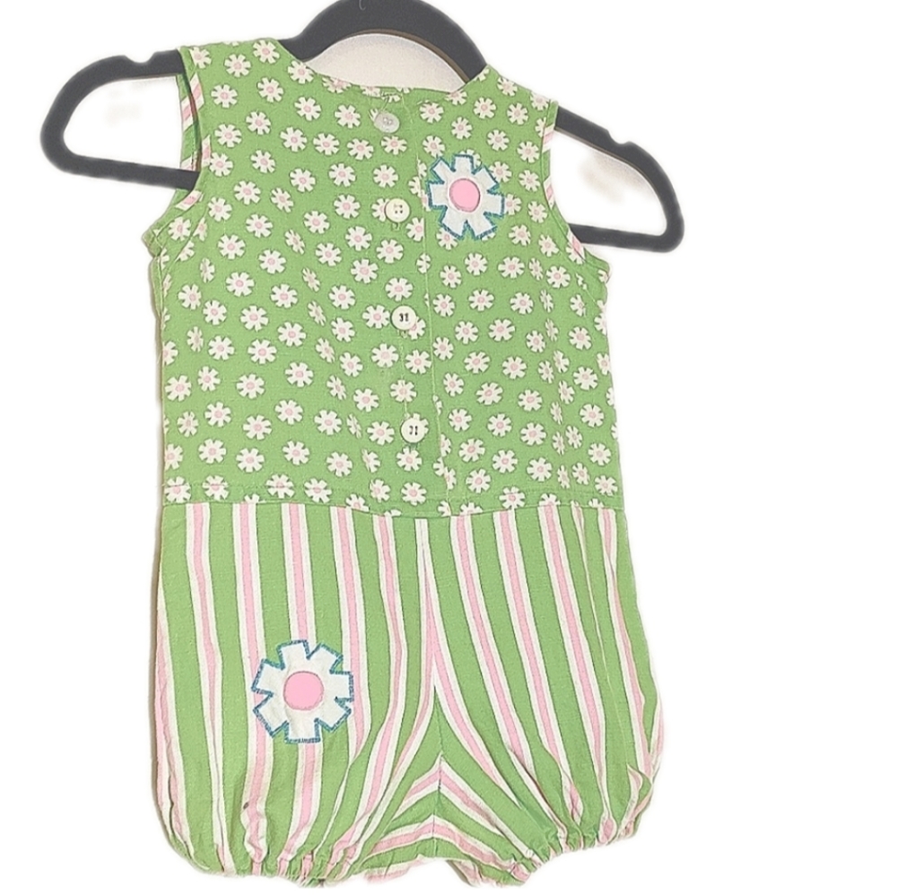 Vintage Ruth of Carolina cotton romper. See measurements for sizing
